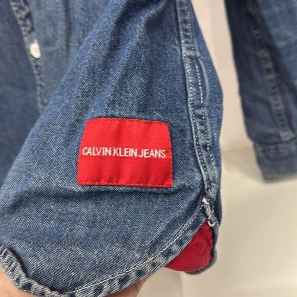 Men’s Calvin Klein jeans button down shirt sz XL - Picture 2 of 5